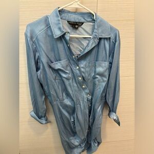 Veronica beard long sleeve chambray dress size 6